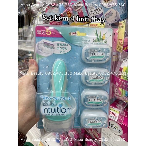 Dao cạo lông Schick Intuition - Lưỡi dao xà phòng