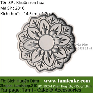 Khuôn silicon ren hoa 2016
