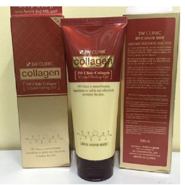 Gel tẩy da chết 3W Clinic Collagen 180ml