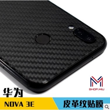 Skin lưng Huawei Nova 3E Vấn cacbon chống vân tay