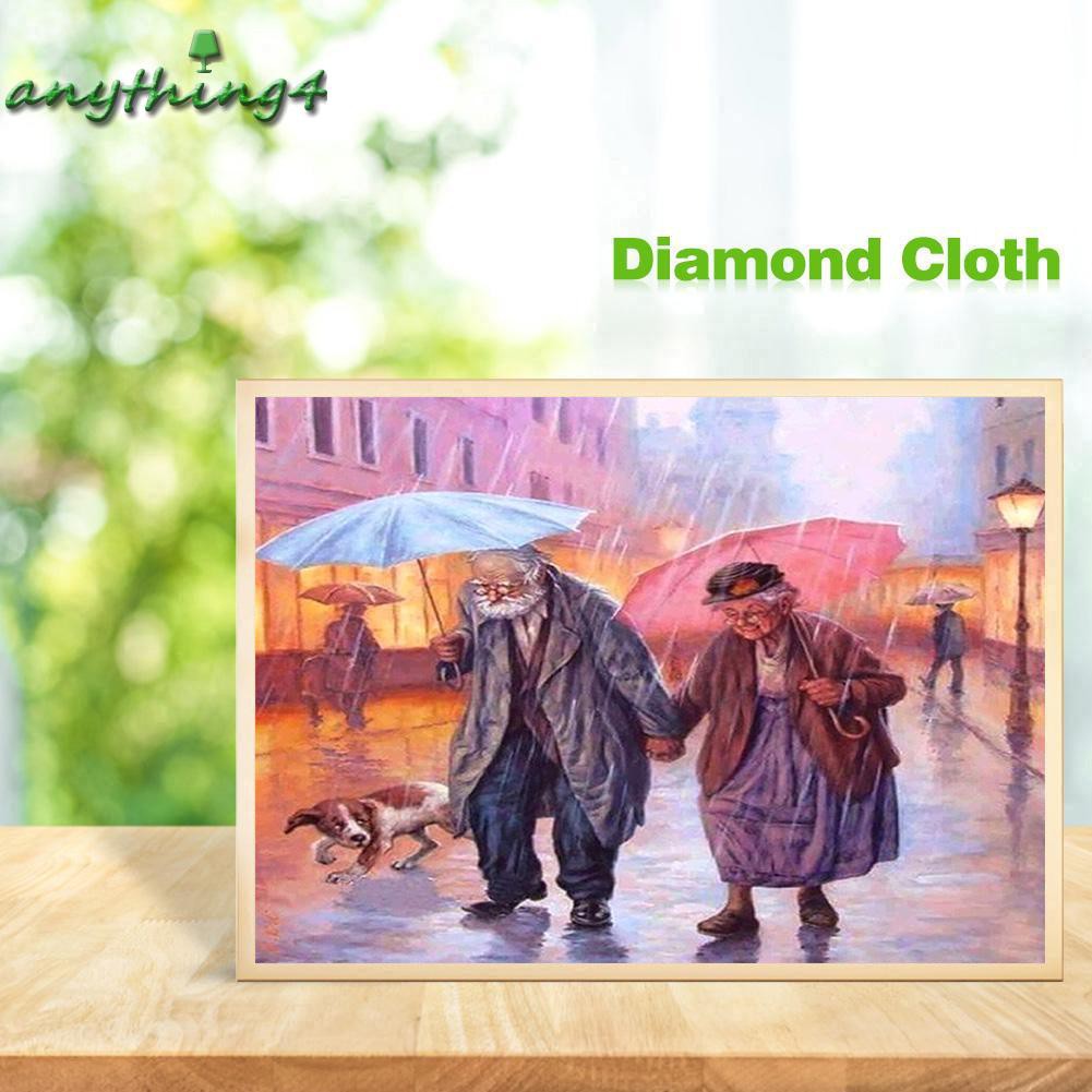 Bộ dụng cụ làm tranh đính đá 5D hình ông bà cụ trang trí nội thất | BigBuy360 - bigbuy360.vn