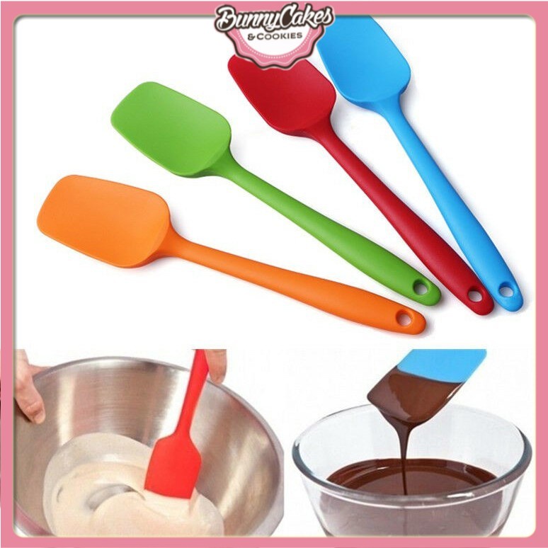 Phới Trộn Bột Spatula Silicone Chịu Nhiệt, Đúc Liền Dùng Để Đánh Bột,Trộn Bột, Vét Kem 28cm (Dạng Thìa)