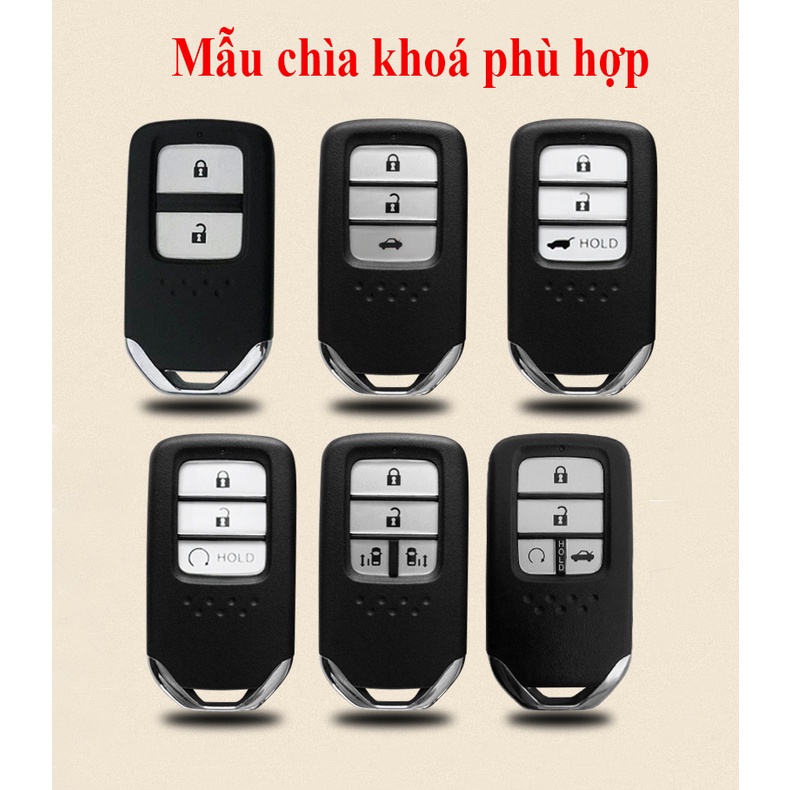 Ốp chìa khoá TPU sang trọng dành cho xe Honda CRV, Civic, City, HRV, Jazz...