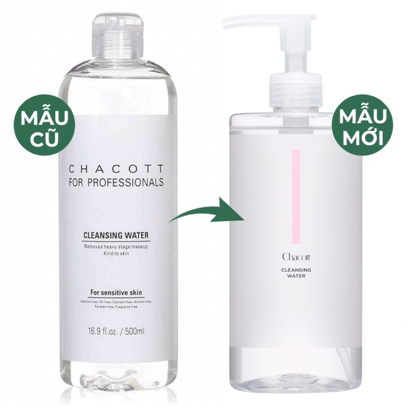 Nước tẩy trang cho mọi loại da Chacott for Professionals 500ml