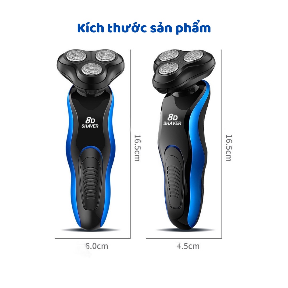 Máy Cạo Râu Đa Năng, Tông Đơ Cạo Râu, Cắt Tóc, Cạo Mày, Tỉa Lông Mũi... Thiết Kế Đẹp Vận Hành Êm, Làm Sạch Nhanh.