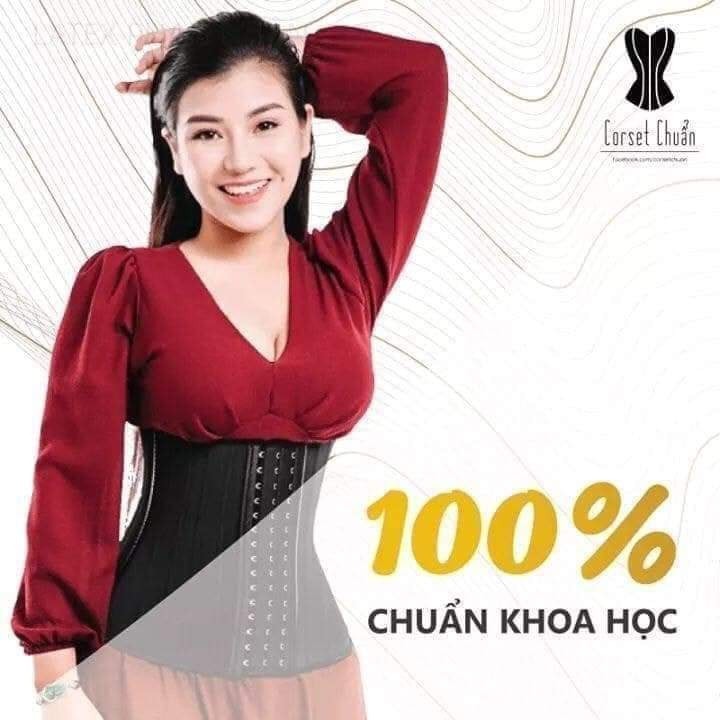 Đai Nịt Bụng Latex (có lỗ thoáng)-Latex cải tiến nhất 25 thanh định hình thép non xoắn xương cá