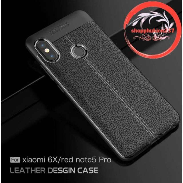 Ốp lưng xiaomi redmi note 5 pro giả da chính hãng auto focus