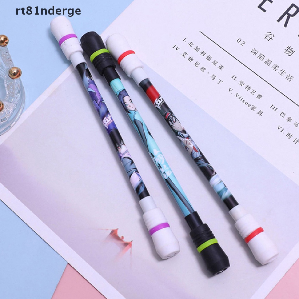 【ge】 Spinning Pen Creative Random Flash Rotating Gaming Gel Pens for Student Gift Toy .