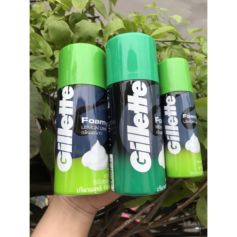 Bọt Cạo Râu Gillette Chanh/Bạc hà 50g và 175ml