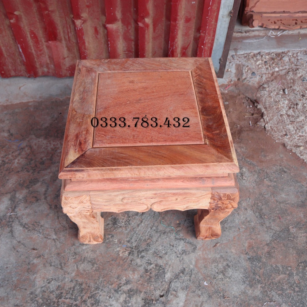 ĐÔN GHẾ NGỒI QUỐC CHIỆN GỖ HƯƠNG MẶT 35 CAO 40