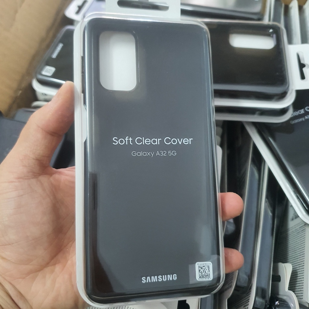 Ốp Lưng Samsung A32 5G SOFT CLEAR COVER Chính Hãng, Fullbox, Nguyên Seal