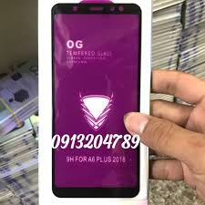Kính Full màn hiệu OG Khoan không vỡ cho samsung A6 plus 2018