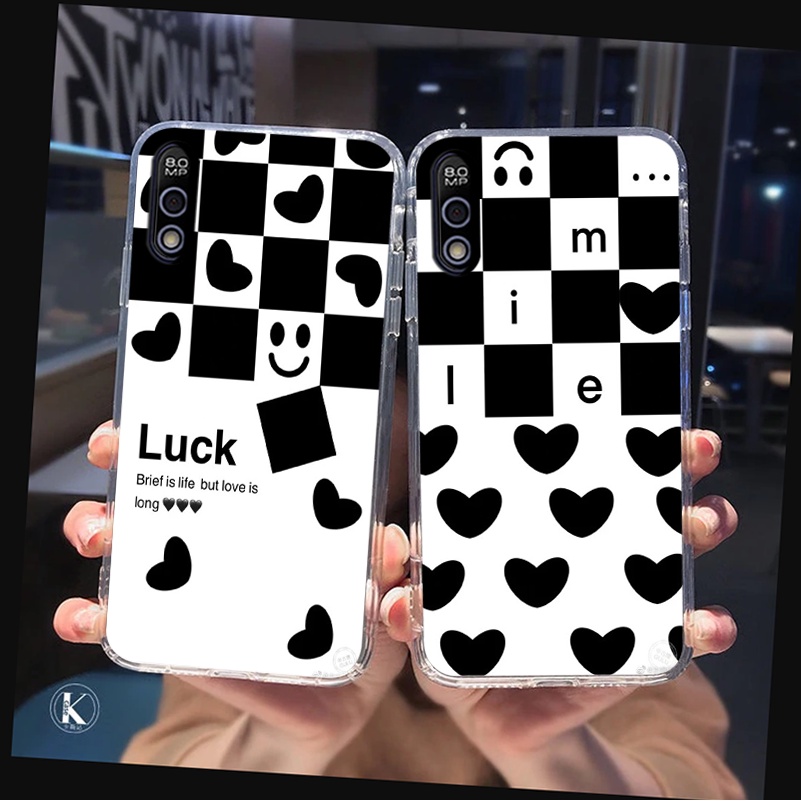 Ốp lưng Vsmart BEE / BEE 3 / LIVE / STAR trái tim họa tiết caro, mikey họa tiết beabrick kaws cute