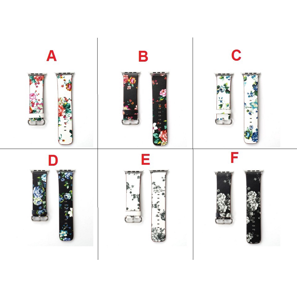 Dây đeo bằng da cho đồng hồ thông minh Apple Watch Series  7/ se / 6 / 5 / 4 3 / 2 / 1 ( 41mm 45mm 38mm / 42mm / 40mm / 44mm)