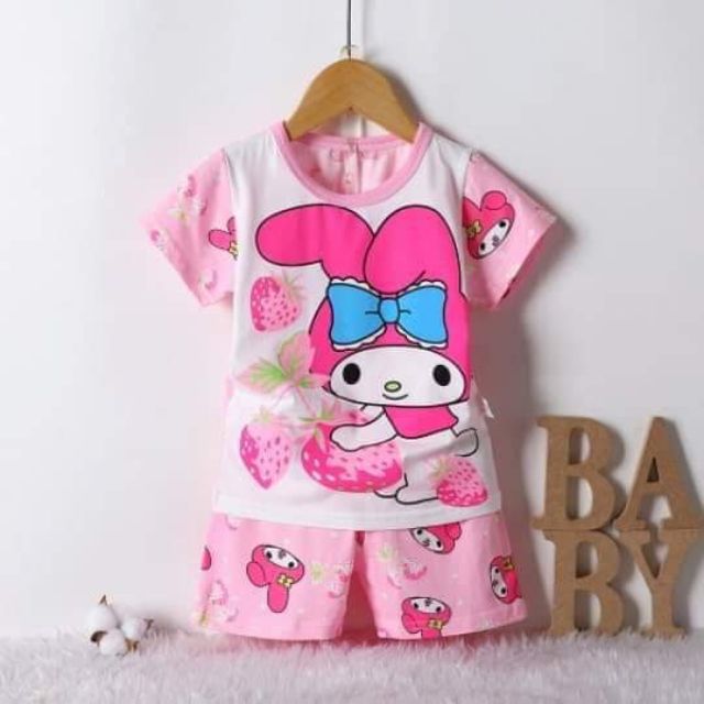 Bộ cộc tay bé trai bé gái cotton xuất hàn size nhí 8-18kg