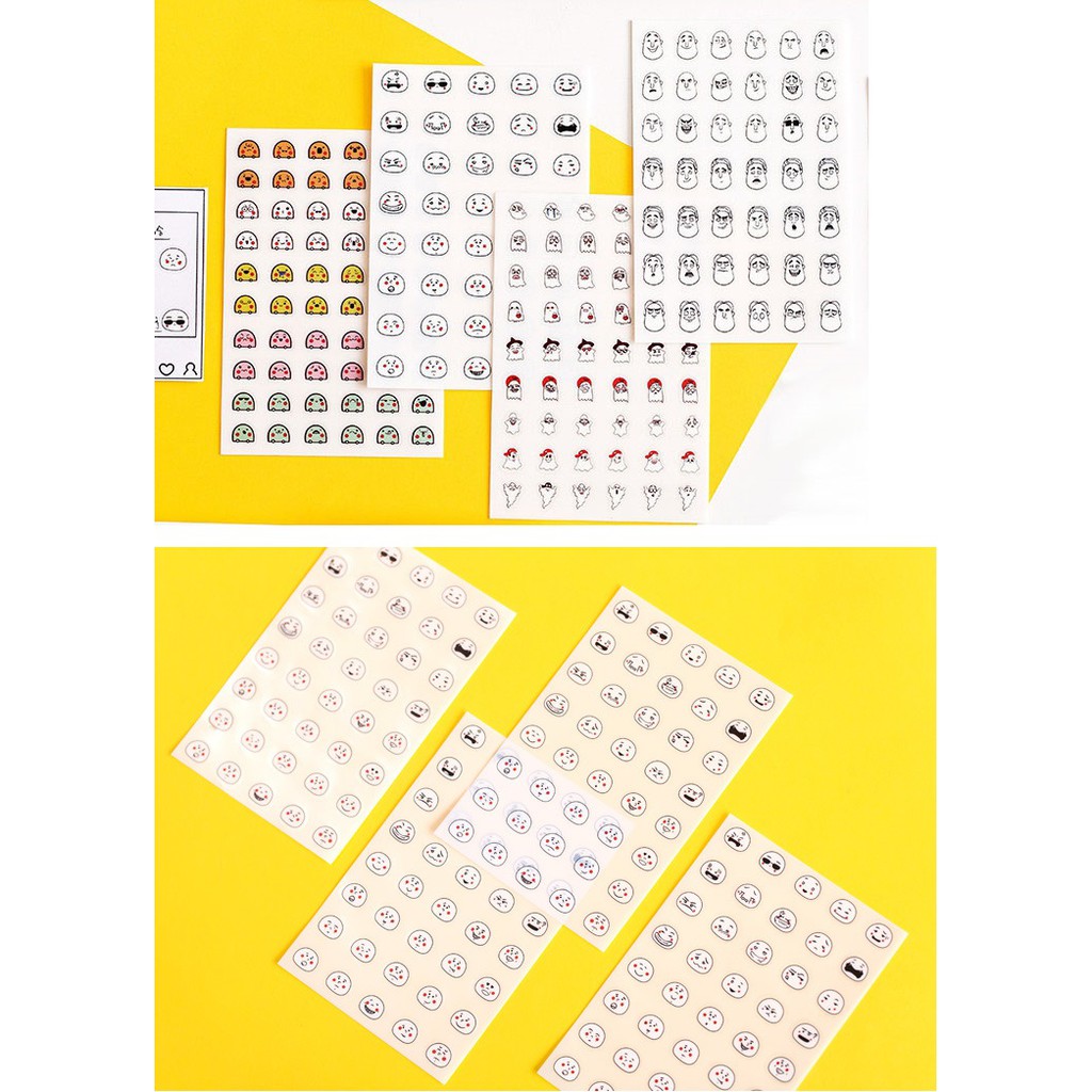 Set 4 tờ sticker trang trí planner STG083