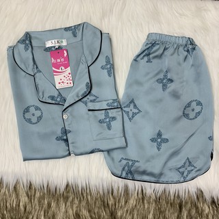 Bộ Pijama lụa satin quần đùi MSĐ