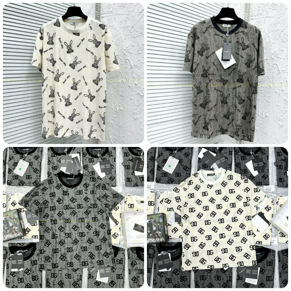 Áo Phông Nam Cotton Phối Thiết Kế In Logo Rách 2 Lớp Siêu Mát, Áo Thun Nam Cotton In Hình Gấu Siêu Đẹp