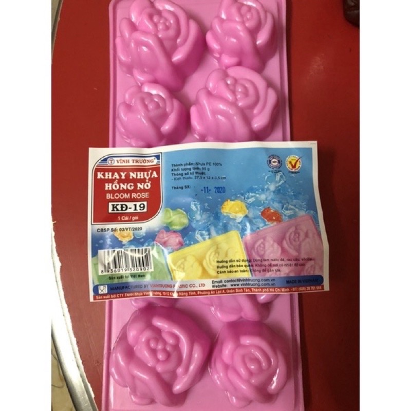 💥 Khay Hoa Hồng, Làm Bánh, Làm đá, Đổ Rau Câu