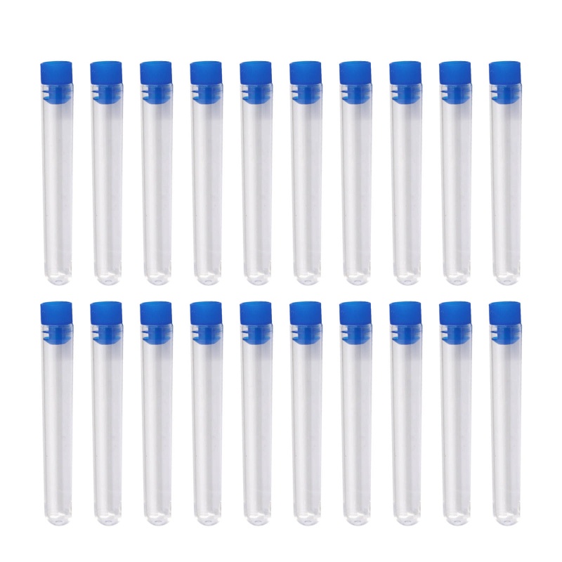 Set 20 Ống Thí Nghiệm Bằng Nhựa Cứng Trong Suốt