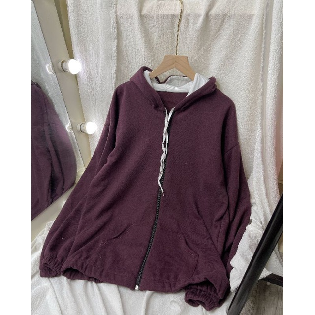 Áo Khoác Hodi Ziper Màu Đỏ Unisex�[FREESHIP]Jacket nỉ bông from rộng tay bồng | BigBuy360 - bigbuy360.vn