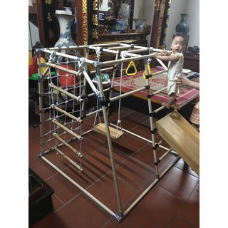 Xà đu vận động đa năng Dinktech, bộ khung vận động đa chức năng cho bé