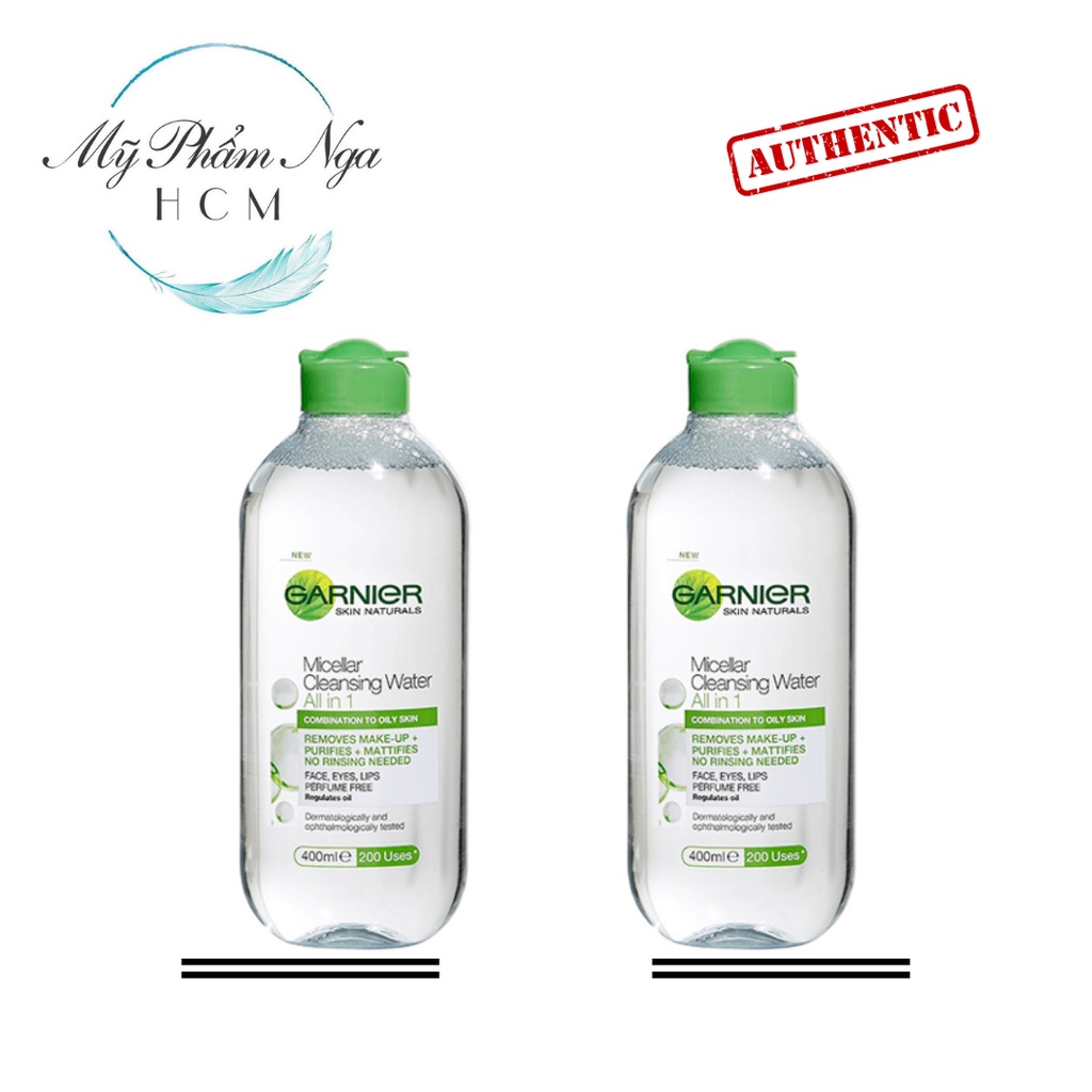 Tẩy trang Garnier Micellar Cleansing Water nắp xanh lá 400ml - Date mới nhất