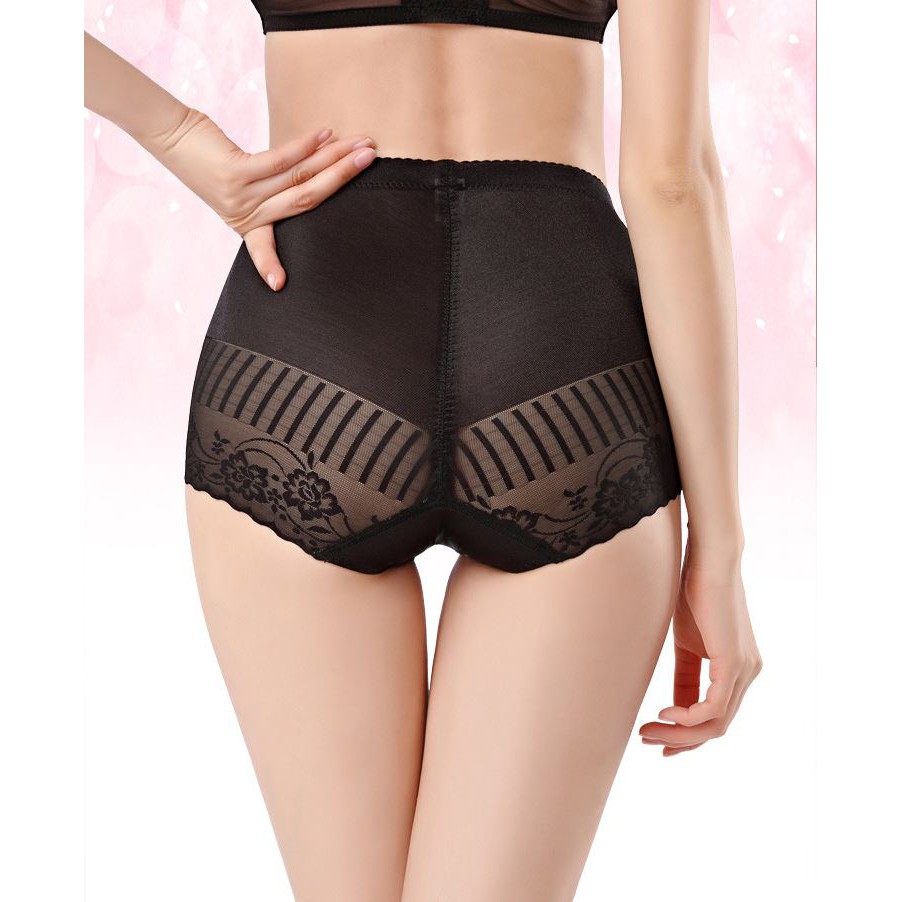 Quần Lót Cạp Cao Ren Mềm Không Lộ Viền Cao Cấp P361