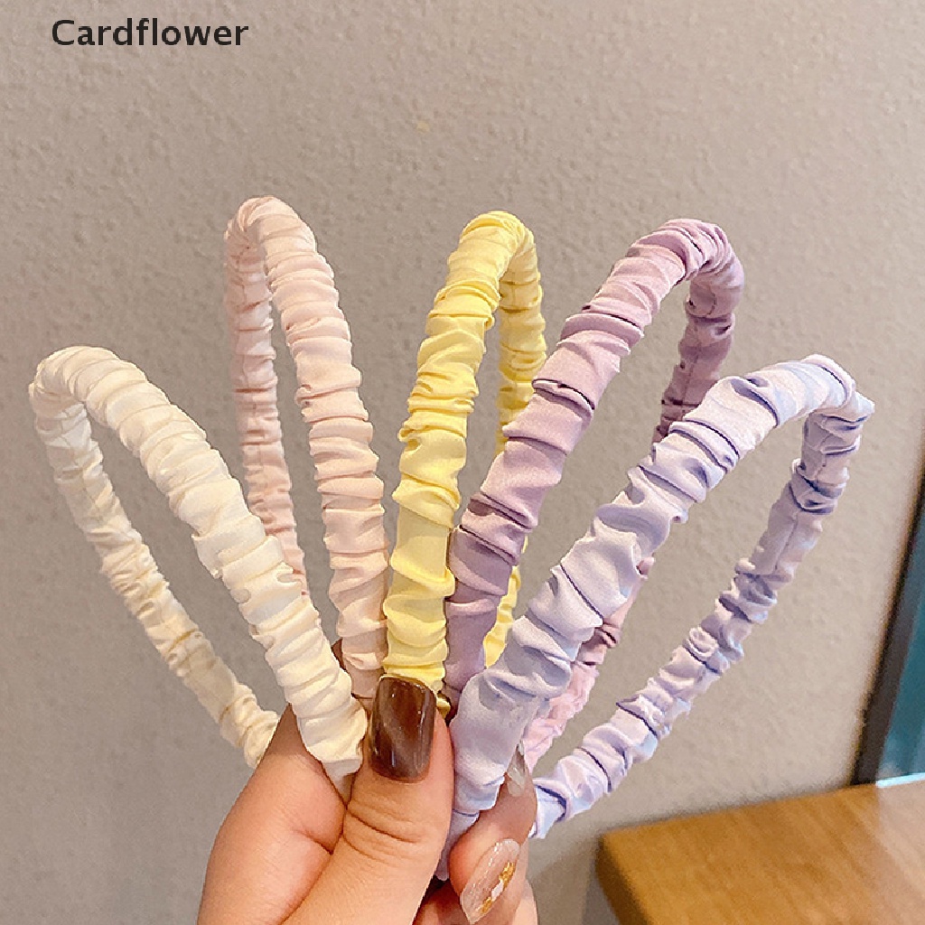 &lt; Cardflower &gt; Băng Đô Xếp Ly Mềm Mại Cá Nhân Thời Trang Đơn Giản Dành Cho Nữ Đang Giảm Giá