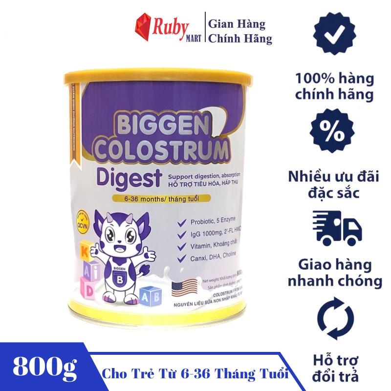 [Date T4/25] Sữa Bột Biggen Colostrum Digest cho bé từ 6 - 36 tháng : hỗ trợ tiêu hóa, hấp thu và tăng cường miền dịch