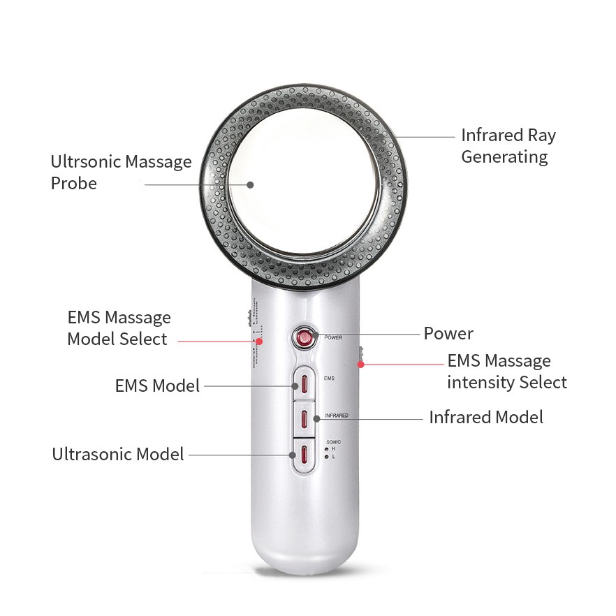 Máy massage siêu âm JINKAIRUI EMS giúp tạo vóc dáng thon gọn