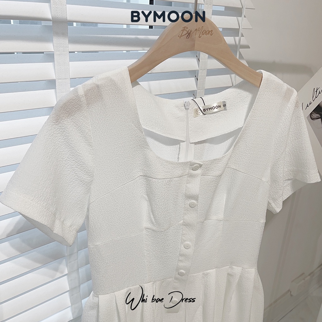 Váy babydoll dáng ngắn 2 lớp chất xốp nhẹ mát mịn phù hợp mặc đi làm đi chơi thời trang thiết kế BYMOON V012