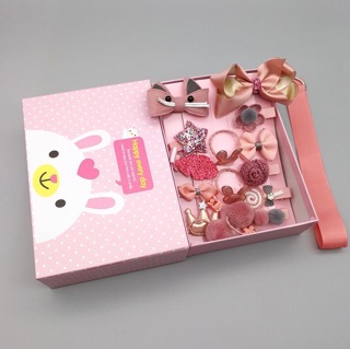 Set kẹp tóc bé gái 18 chi tiết