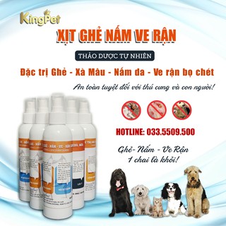 Thuốc xịt ghẻ,nấm,ve rận cho cún mèo