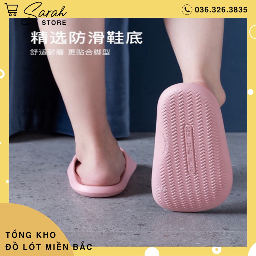 Dép Đi Trong Nhà Nam Nữ Ulzzang Đúc Liền Khối Siêu Nhẹ D188