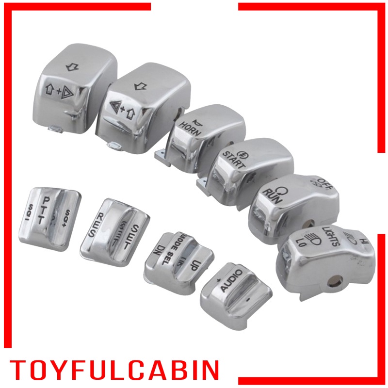 Set 10 Vỏ Bảo Vệ Công Tắc Cho Xe Mô Tô Harley Glide 06-12