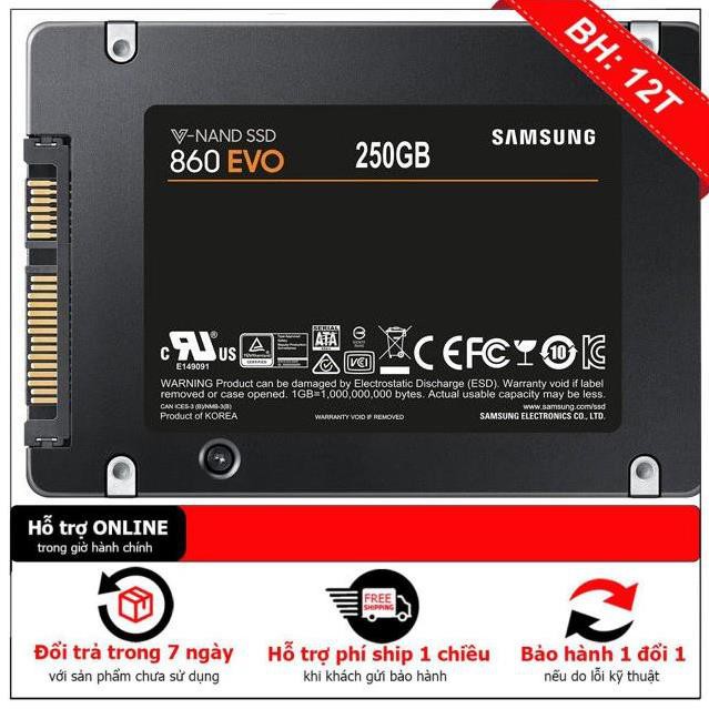 [BH12TH] Ổ cứng SSD Samsung 860 Evo 250GB 2.5-Inch SATA III-box Anh