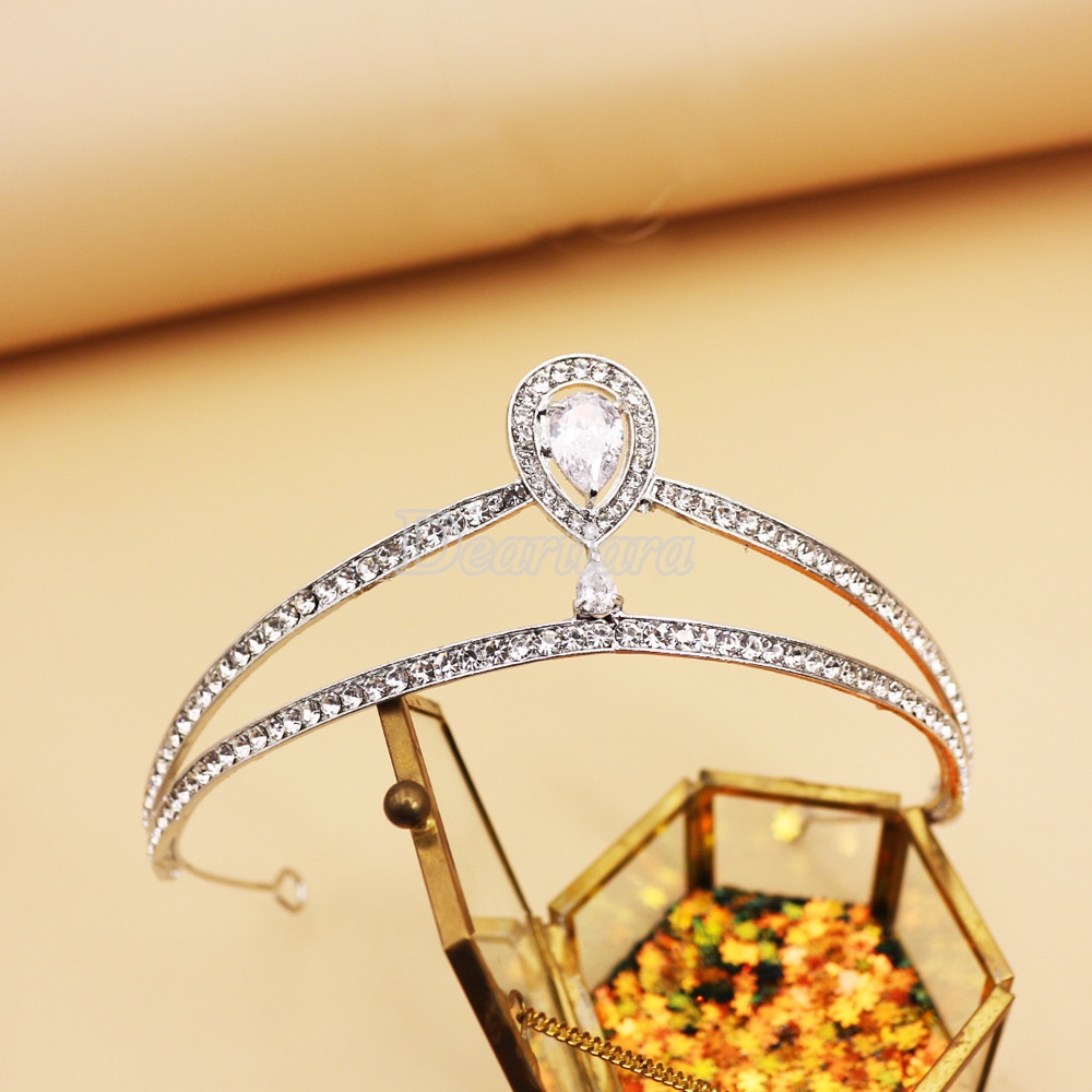 Cài Tóc Hình Vương Miện Đính Đá Thời Trang