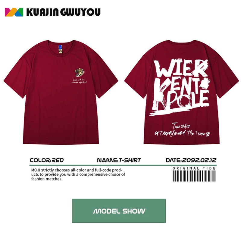 Áo Thun Tay Ngắn In Chữ M-8XL Phong Cách Âu Mỹ Thời Trang Mùa Hè Cho Cặp Đôi