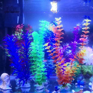 Set 1/6 cây cỏ giả nhiều màu trang trí bể cá sáng tạo