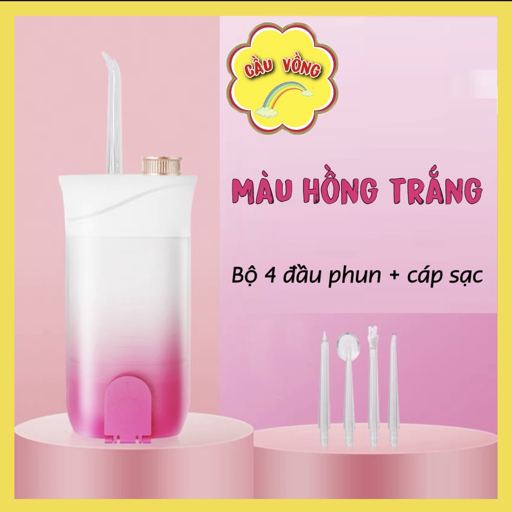 Máy Tăm Nước Cầm Tay Oral - Công nghệ mới nhất - Tăm nước cao cấp vệ sinh răng miệng siêu sạch