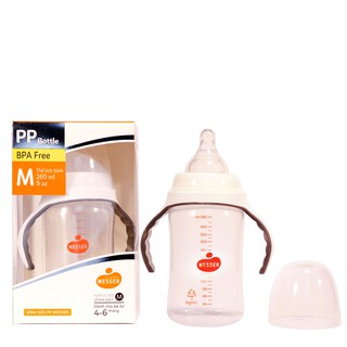 Bình sữa PP Wesser cổ rộng 180,260ml