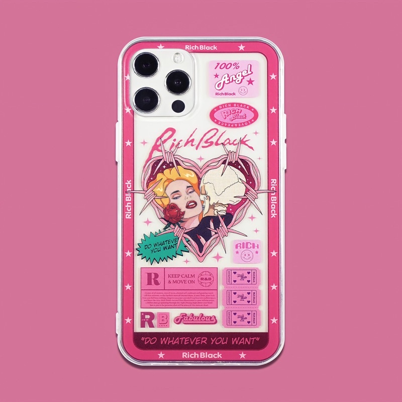 Ốp Điện Thoại Rich Black Rose Lover