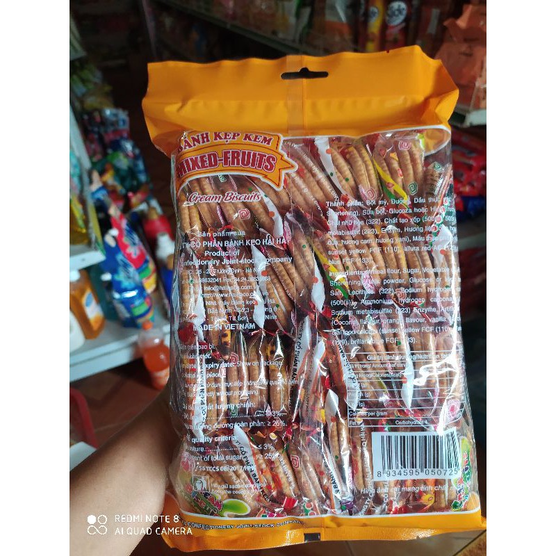 BÁNH KẸP KEM MIXED_FRUITS HAIHACO 350 GAM/1 GÓI