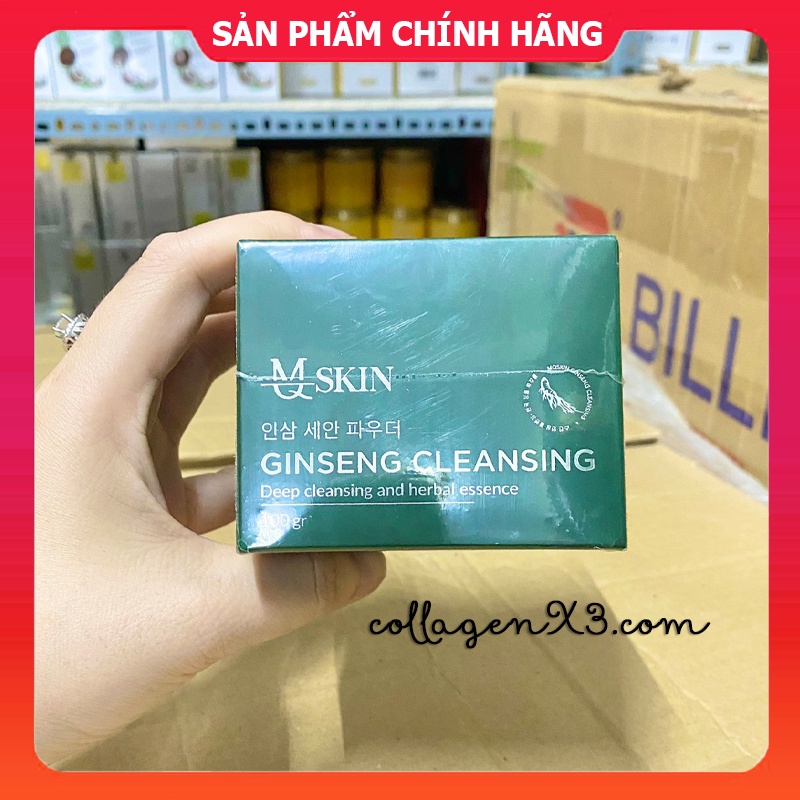 Bột Rửa Mặt Nhân Sâm MQ SKIN phiên bản mới Ginseng Cleansing chính hãng MQSKIN - 8936117150388