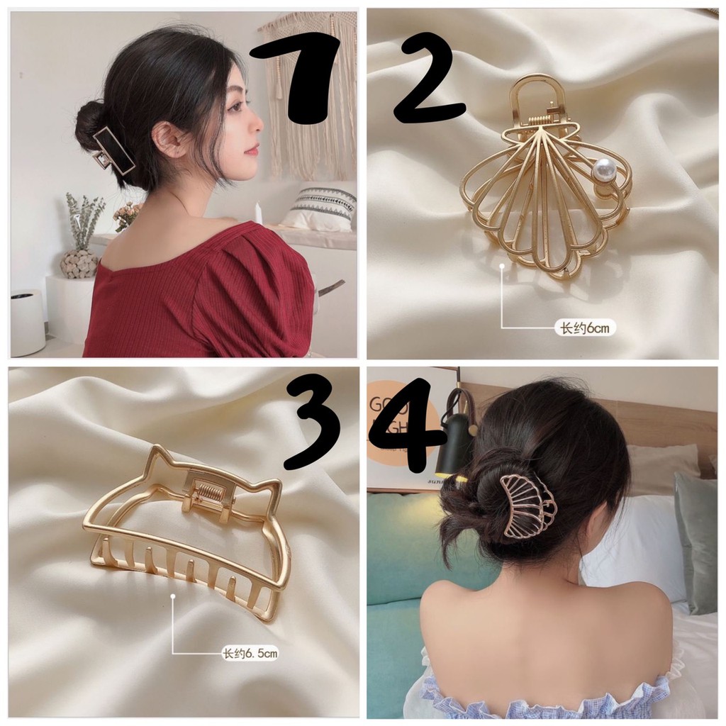 HOT TREND_ Kẹp Búi Tóc Cỡ Lớn Cho Nữ [ 10 Mẫu]