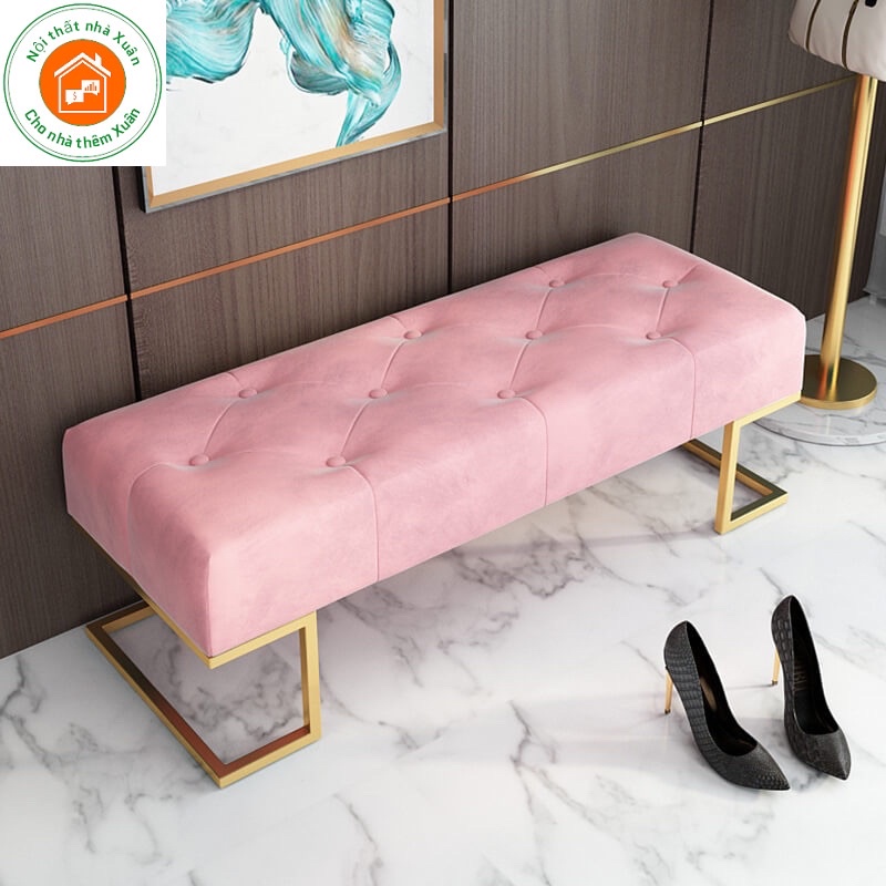 Ghế Sofa chờ-ghế băng chân sắt