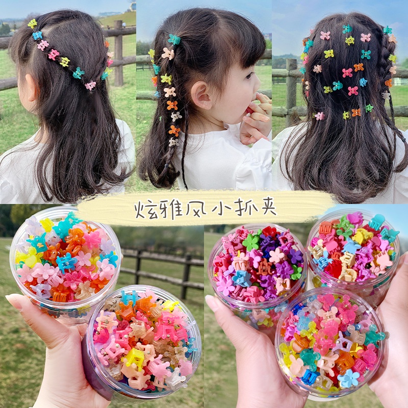 Kẹp Tóc Hình Hoa Nhỏ Xinh Xắn Phong Cách Hàn Quốc Cho Bé Gái