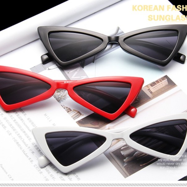 Kính mát mắt mèo gọng nhựa phong cách thời trang dành cho nữ