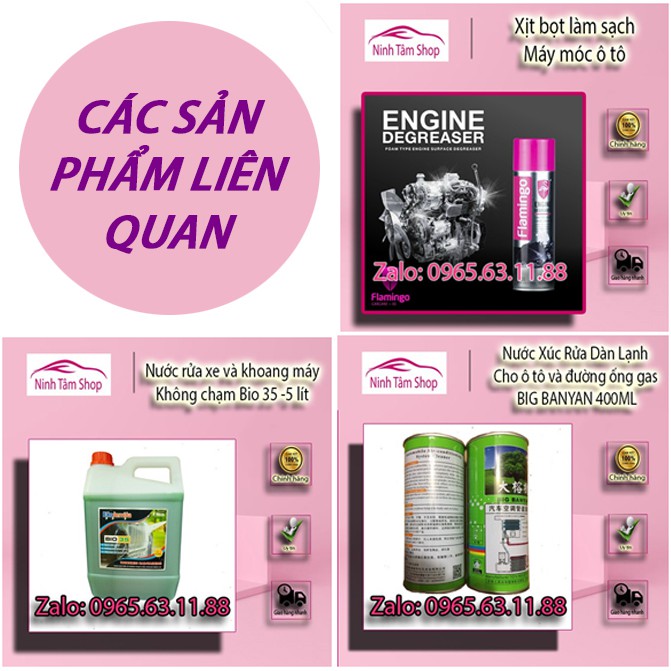 Dung dịch rửa xe không chạm và rửa khoang máy Ekokemika Bio 35 1000ml